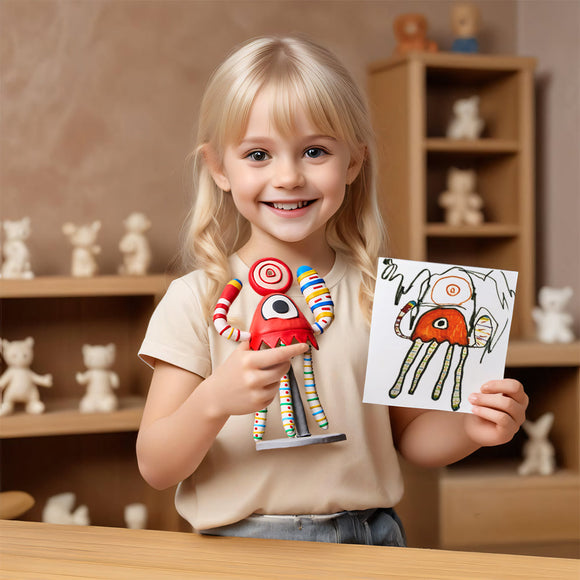 Custom Drawing From Bobblehead Personalized Photo to Bobblehead Replica Unique Gifts for Kids - 