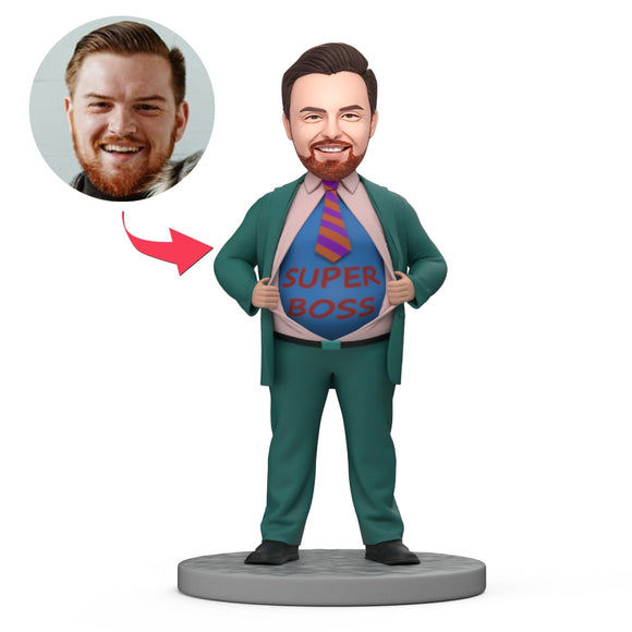 Boss's Day Gift Custom Bobblehead Super Boss Gift For Him