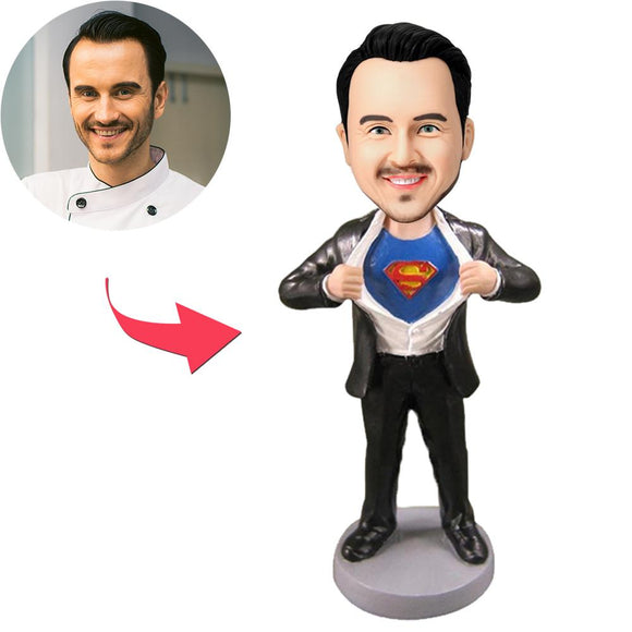 Father's Day Gift Custom Supermen Bobbleheads Gift For Dad