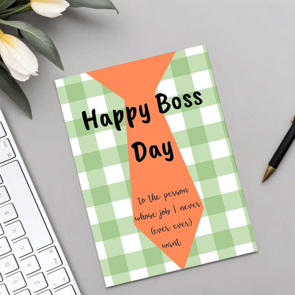 Funny Boss's Day Card Boss's Day Card Boss's Birthday Card Gift for Man Boss - 