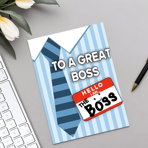 Happy Boss's Day Card to a Great Boss