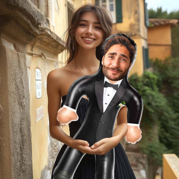 Personalized Groom Blow Up Dolls Unique Wedding Gifts Bachelorette Party Decor - 