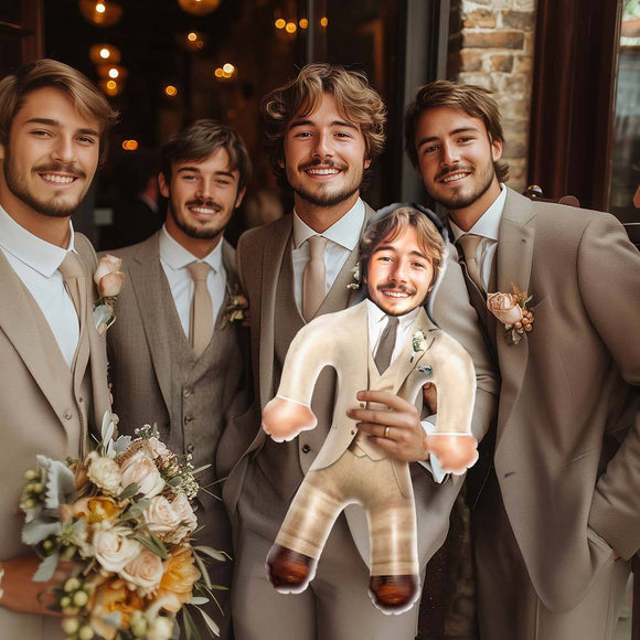 Personalized Groom Blow Up Dolls Inflatable Doll for Funny Wedding Gifts - 