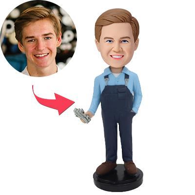 Salary Custom Bobblehead With Engraved Text