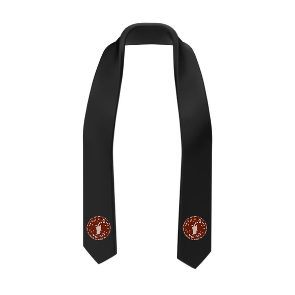 SVP-55 Black Graduation Stole